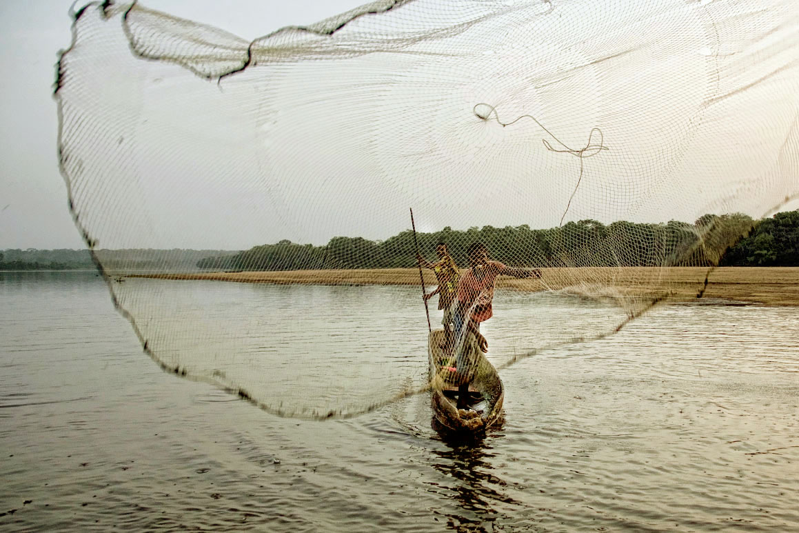 Fishermen in the deep seas, fishing